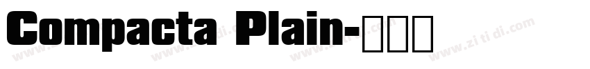 Compacta Plain字体转换